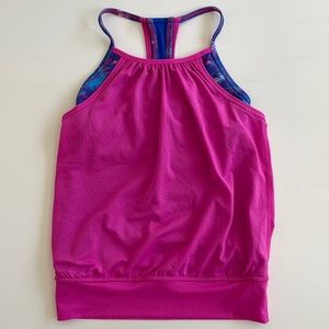 Ivivva by Lululemon hot pink Double Dutch tank